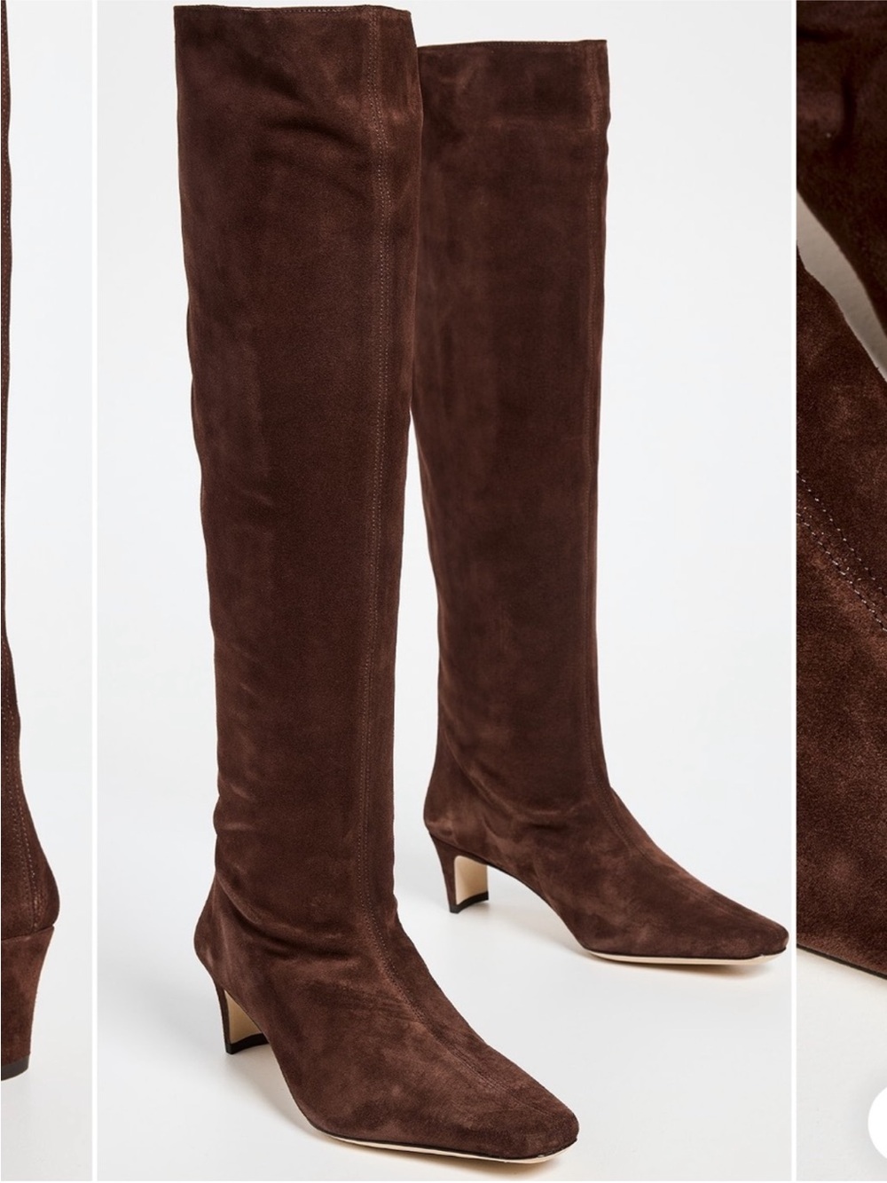 Staud Wally Boots Brown Suede